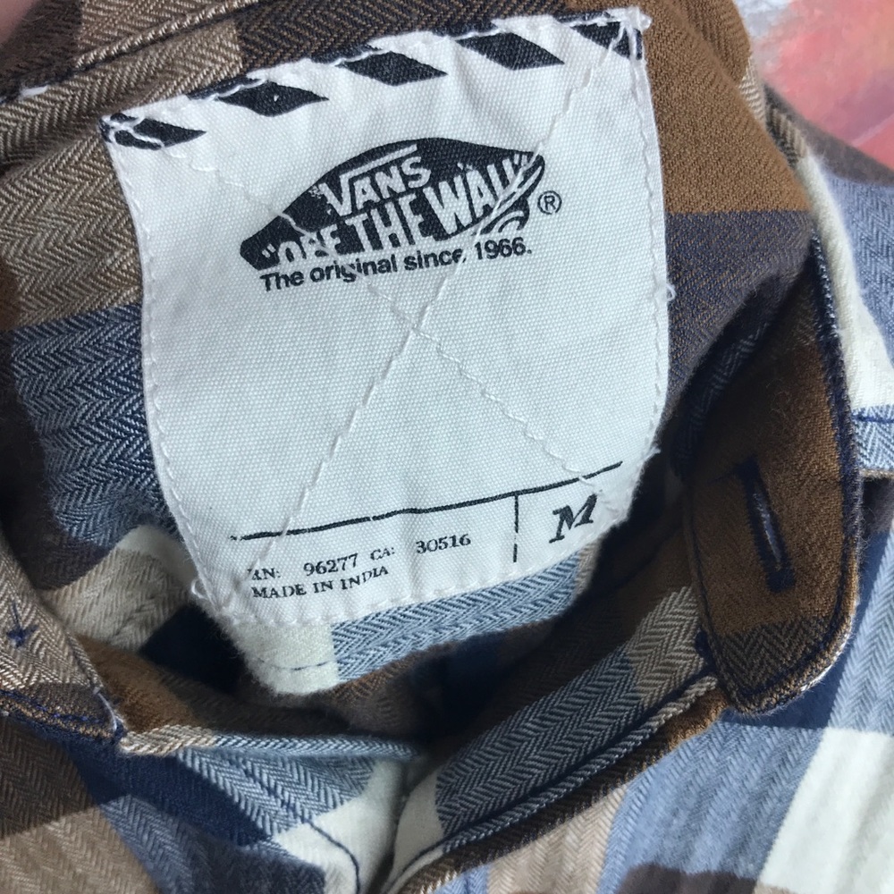 🛑 SOLD 🛑 VANS I Men’s Flannel Button Down Med - Picture 7 of 8